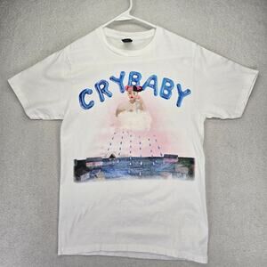 Melanie Martinez Cry Baby T-Shirt Short Sleeve White Womens S Small Music Album